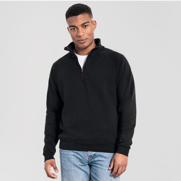 62288-Iconic Premium Zip Neck Sweat